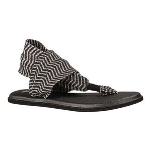 Sanuk Yoga Mat Sling Yoga Sling Sandal 9 Black Printed